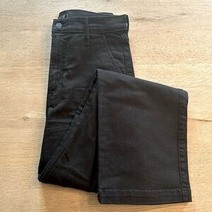MOTHER The Straight Up Rambler Cargo Pants Jean in Black Pitch